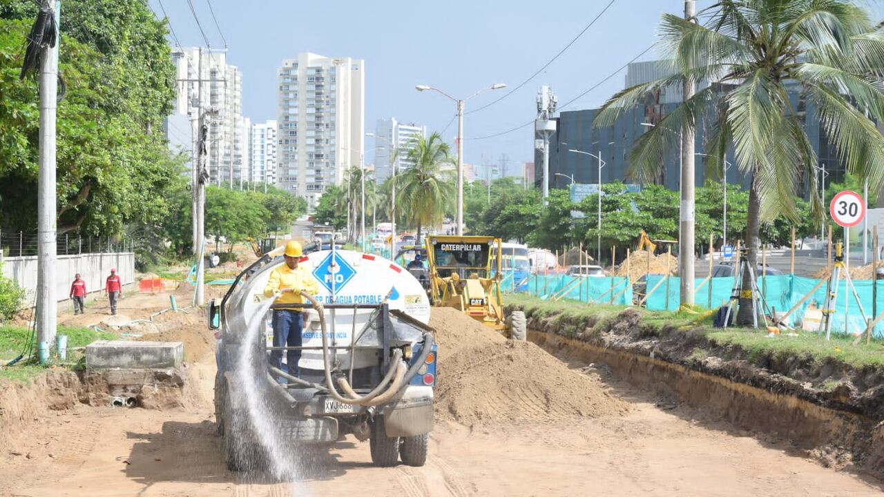 Nuevo cierre por obras en la vía Barranquilla - Puerto Colombia.