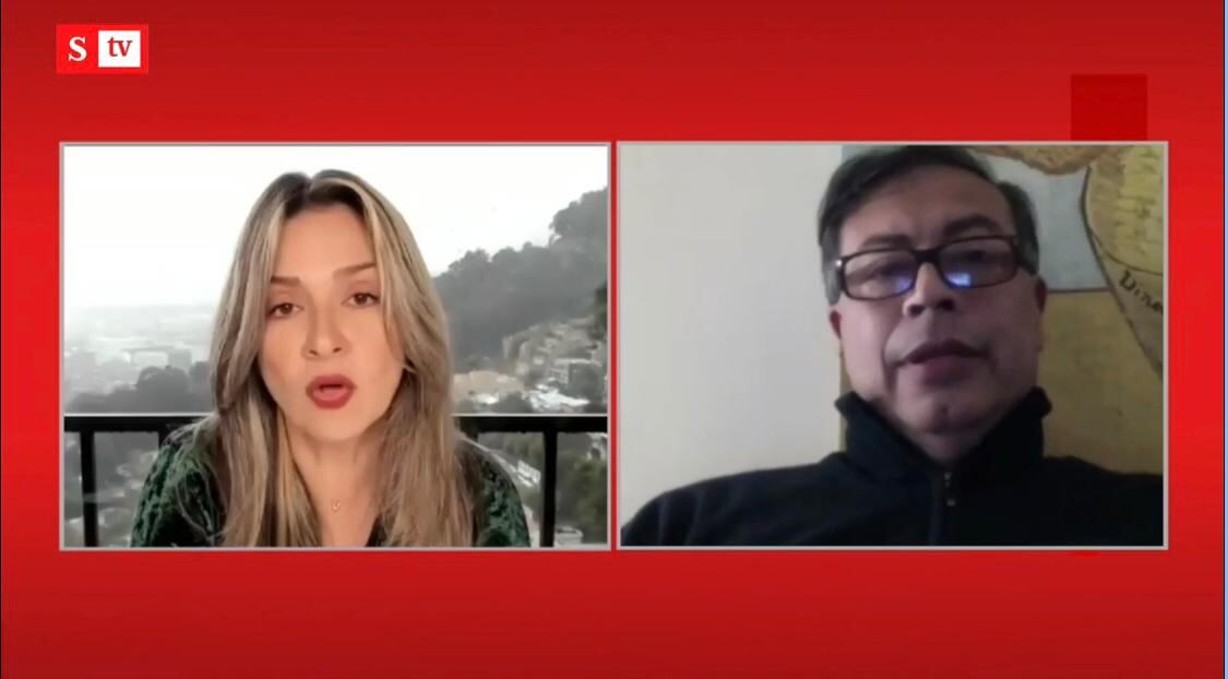 Vicky Dávila y Gustavo Petro en entrevista para SEMANA. Este domingo 14 de marzo a las 10 a. m.