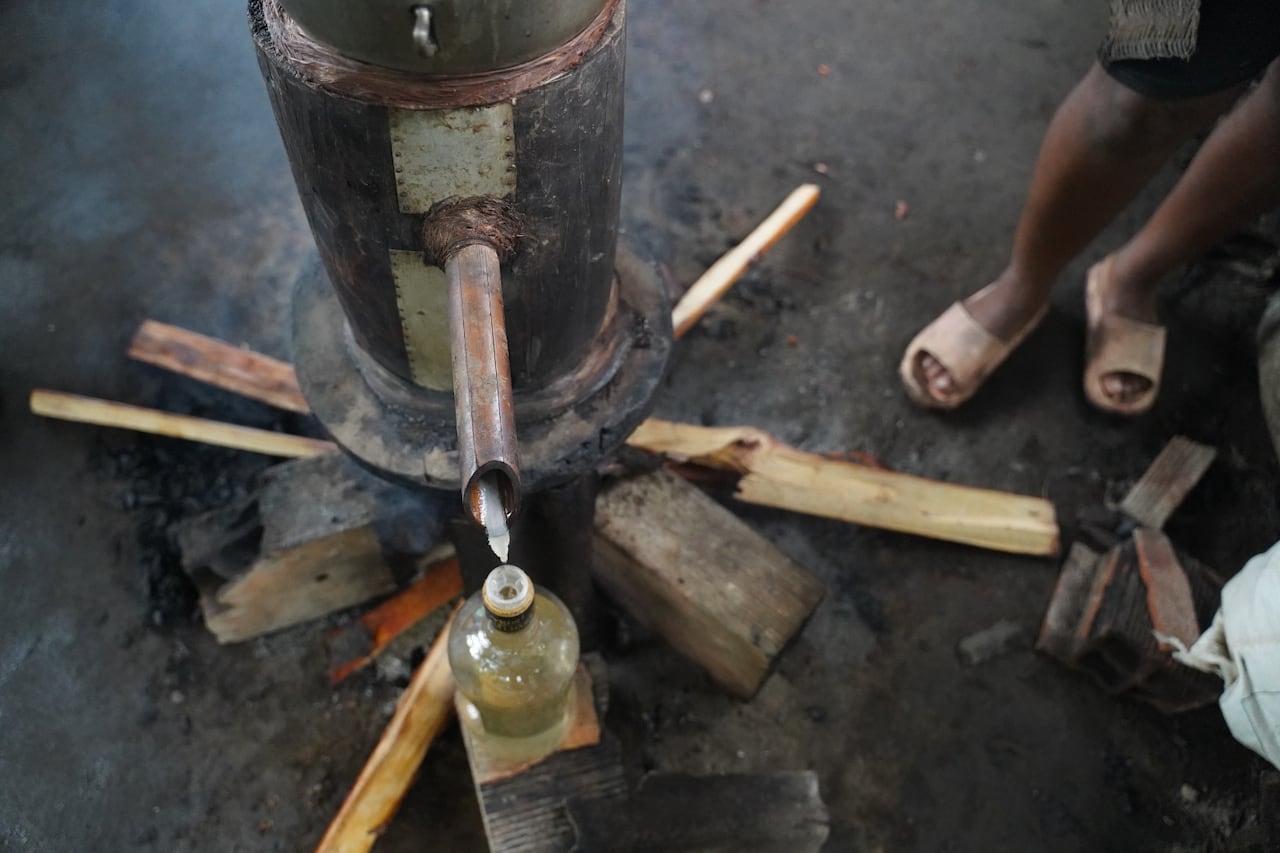 Elaboración del viche en Piliza, Chocó.