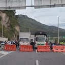 Cierre de la vía al Llano