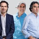Gustavo Petro, Federico Gutiérrez, Álex Char y Sergio Fajardo.