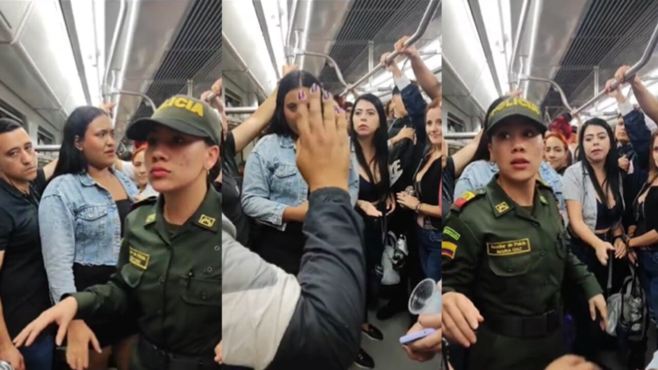 Pelea en el Metro de Medellín causa reproche en redes sociales.