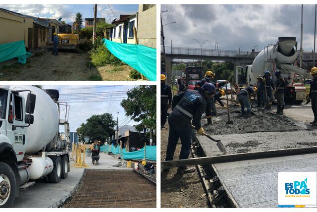Obras viales en la capital del Quindío