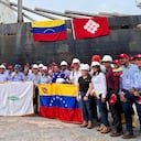 Así fue recibido el buque con 8 mil toneladas de urea provenientes de Venezuela