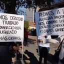 Comerciantes protestan en Bogotá por las nuevas medidas de cuarentena en las UPZ