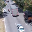 Autopista sur, calzada occidental, a la altura de la calle 54, en Medellín.