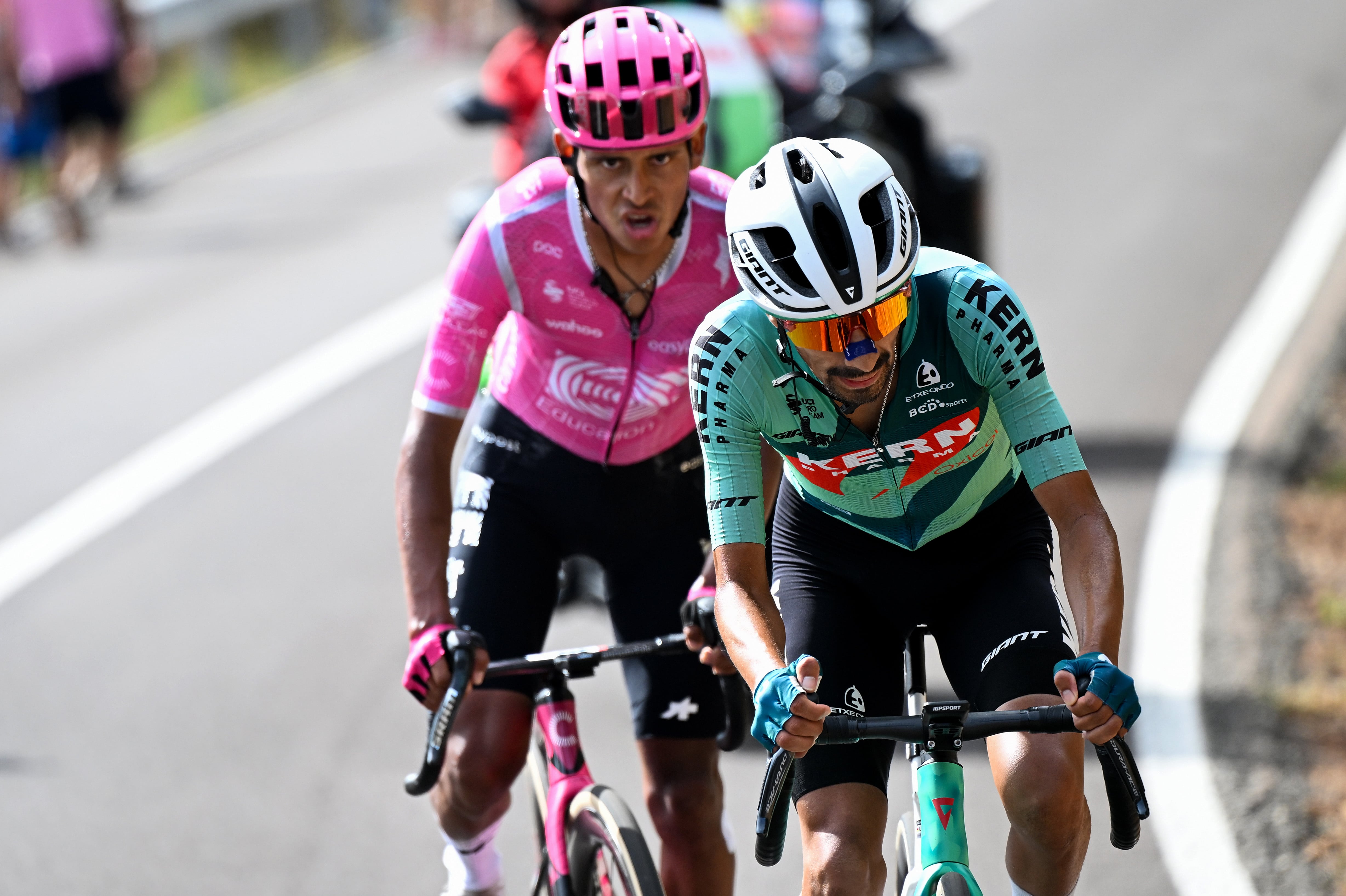 Juan Felipe Rodríguez e Iván Sosa en la Vuelta a España 2026