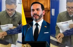 Juan Carlos Abadía, exgobernador del Valle del Cauca condenado por corrupción, y el presidente Abelardo De La Espriella.