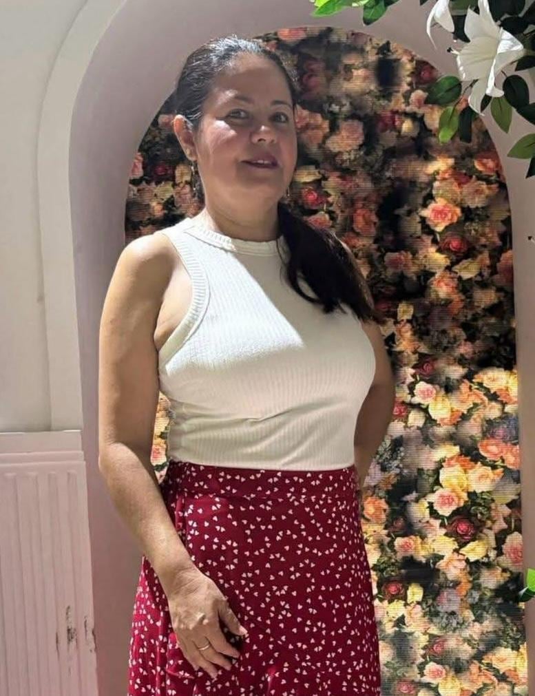 Maestra Paola Infante, herida en los ataques a la Policía Nacional.