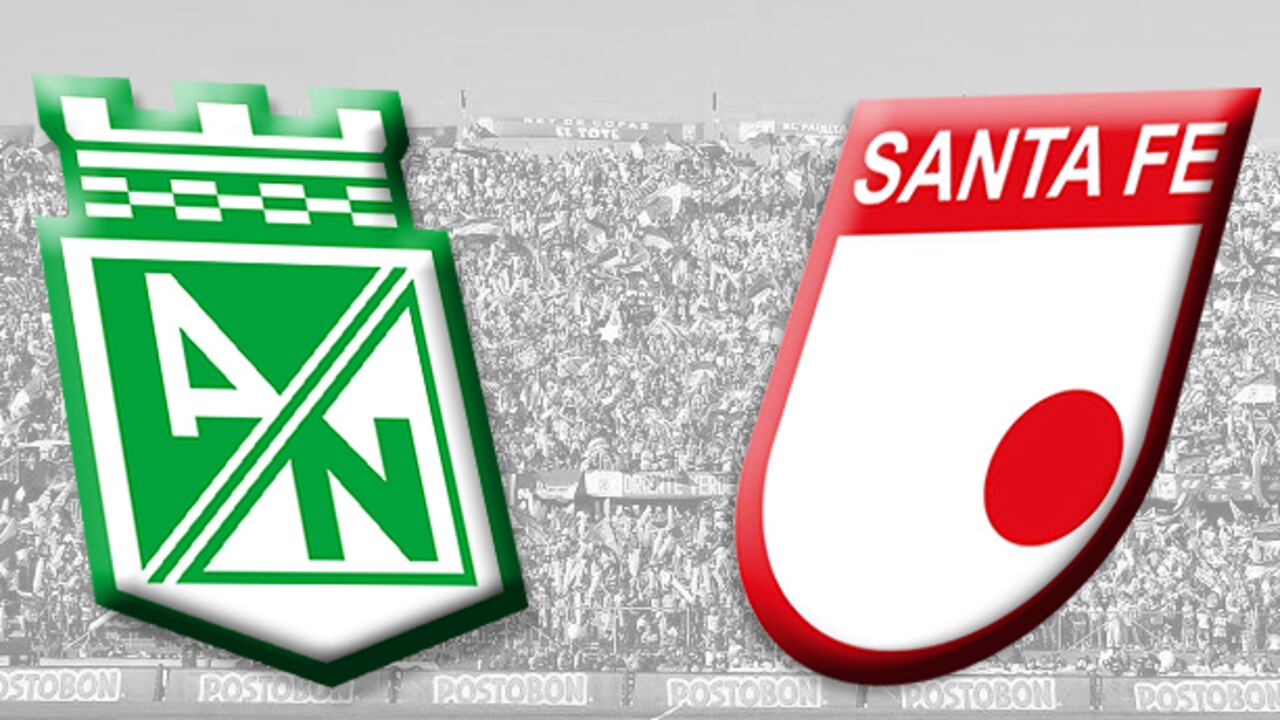 Nacional y Santa Fe se ven en una final por tercera vez en la historia del fútbol profesional.
