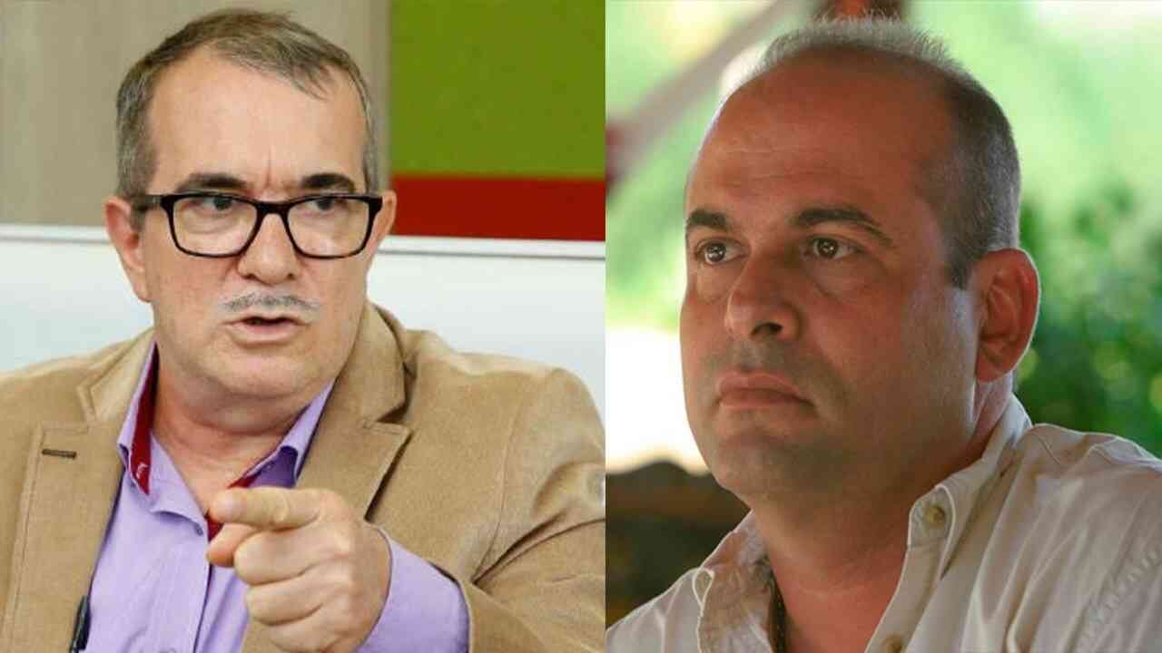 Rodrigo Londoño y Salvatore Mancuso