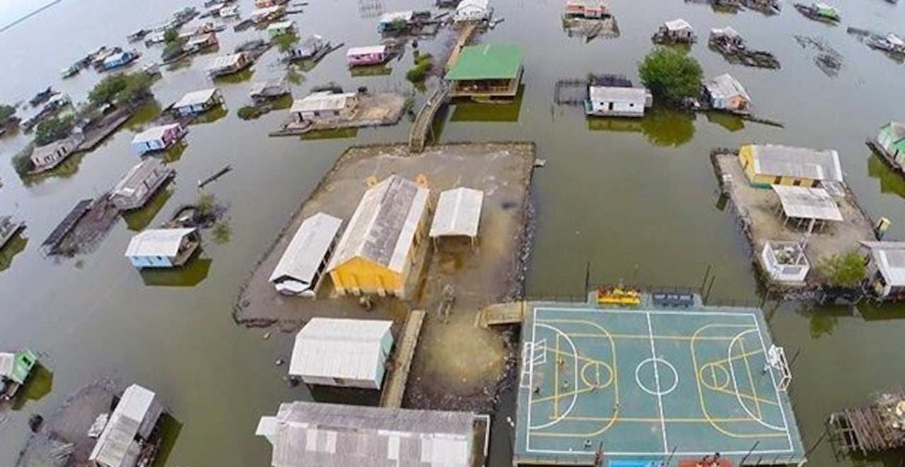 Así es el pueblo flotante de Colombia, una joya escondida que cautiva con su parecido a la ciudad italiana