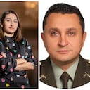 De izq. a der.: Laura Sarabia, teniente coronel Óscar Dávila, y Marelbys Meza