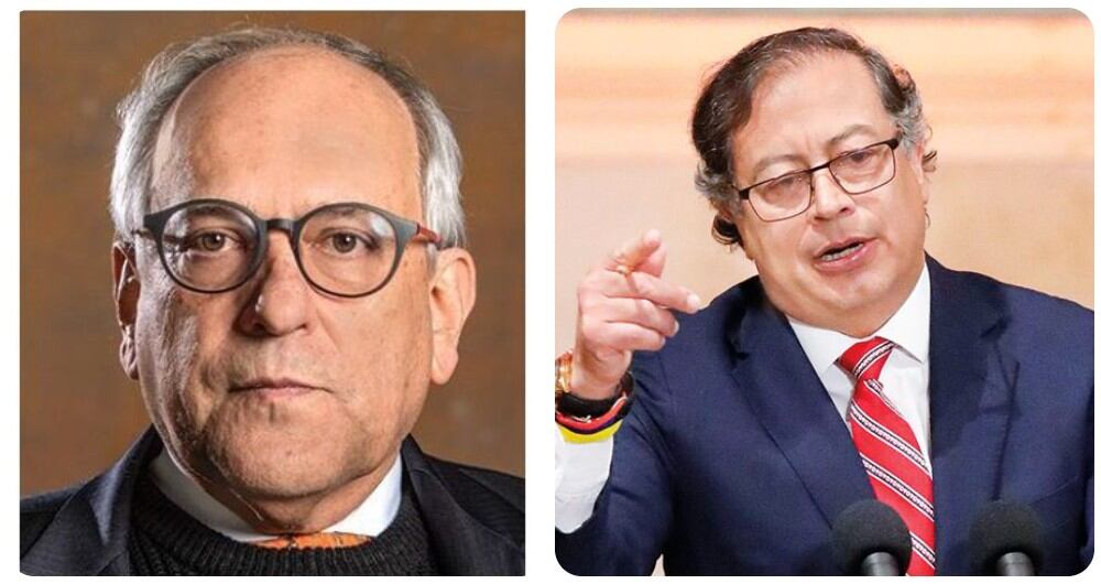 José Obdulio Gaviria y Gustavo Petro.