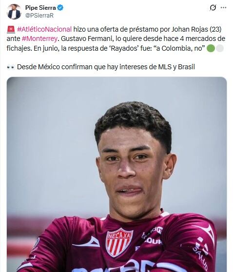 Pantallazo X: @PSierraR