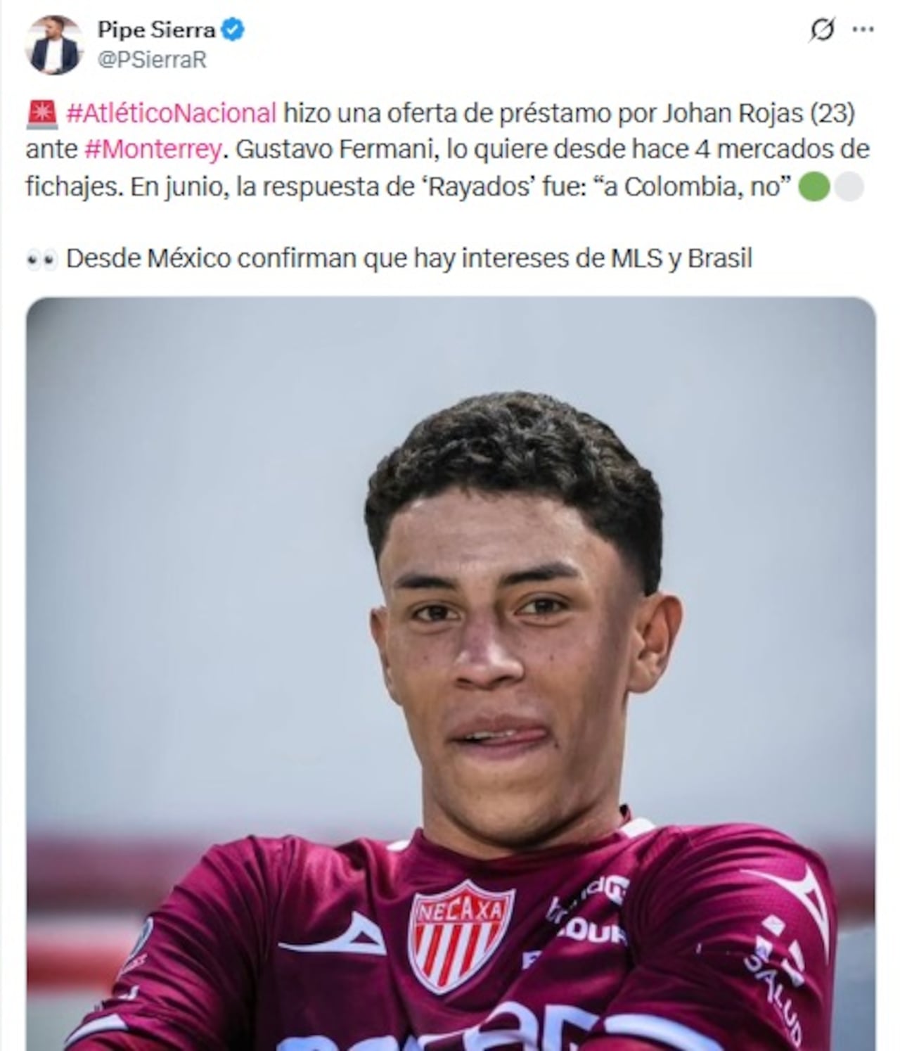 Pantallazo X: @PSierraR