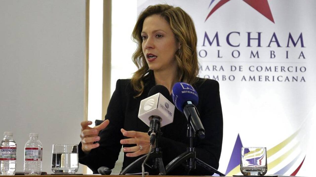 La presidenta de AmCham, Maria Claudia Lacoututre, invitó a los empresarios a participar del evento.