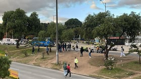 El accidente en la localidad de Kennedy, esta mañana de martes 12 de mayo.