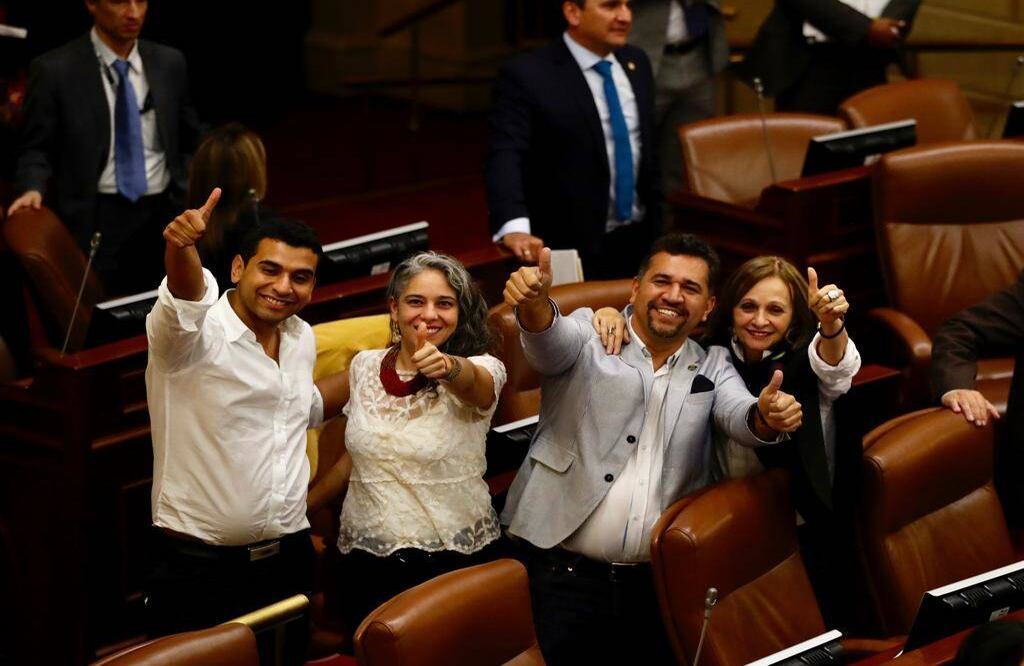 Con 110 votos a favor y 44 en contra, el congreso rechazó las objeciones del presidente Iván Duque a la Jurisdicción Especial para la Paz. FOTO: León Darío Peláez