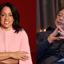 La representante Marelen Castillo y el presidente Gustavo Petro.