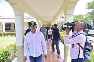 Presidente Gustavo Petro, en Caucasia este lunes festivo.