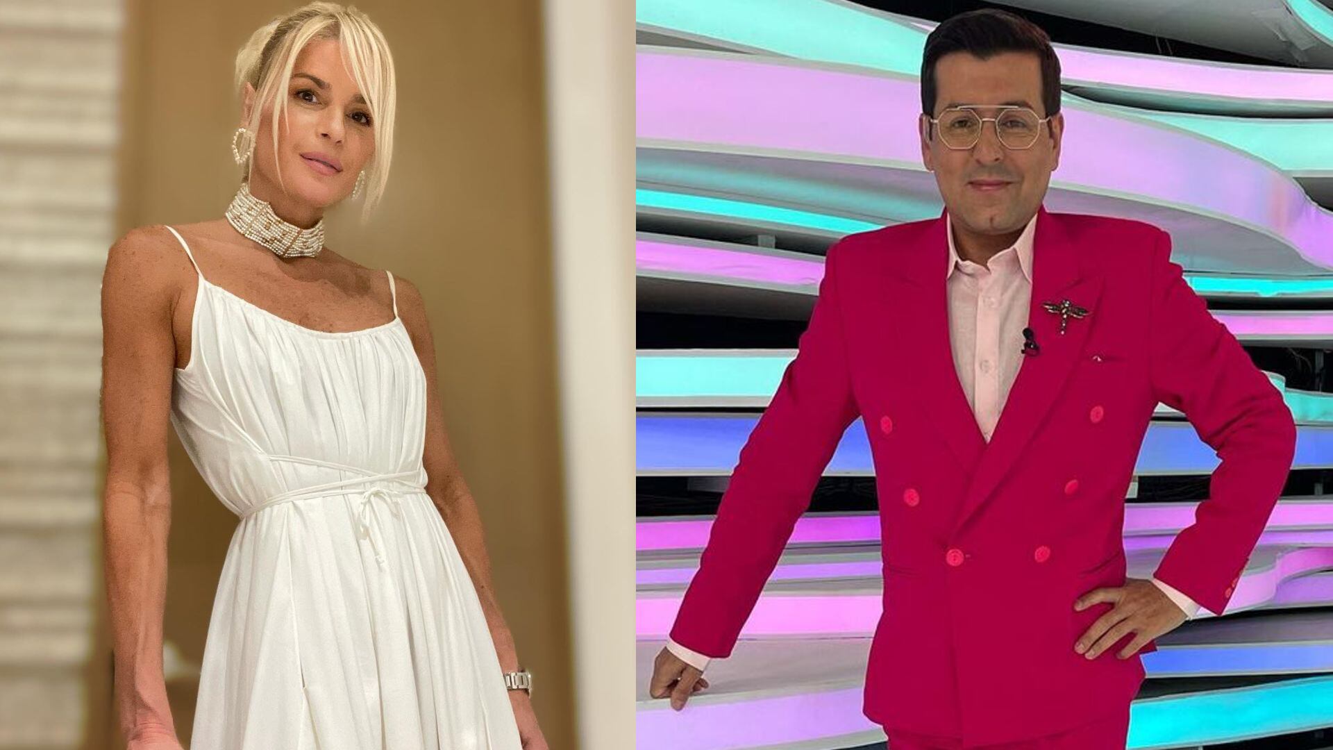 Los presentadores de La Red se dejaron ver con dos tallas de busto más grandes. Fotos: Instagram @marymendez55 - @jgiraldoreporta.