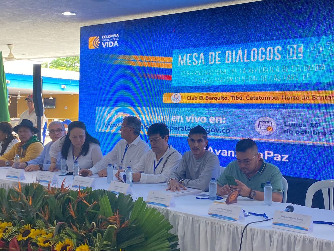 Instalación mesa de diálogo entre el Gobierno y EMC de las Farc.