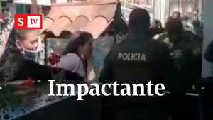 Escalofriantes imágenes del incendio en CAI de Soacha