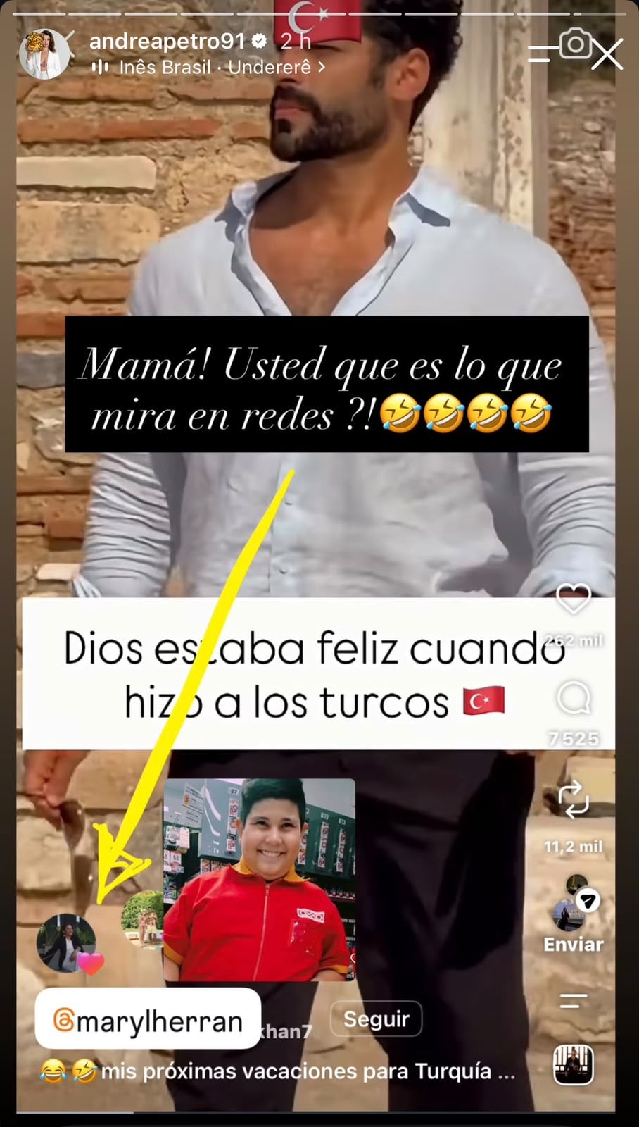Andrea Petro compartió post sobre su mamá