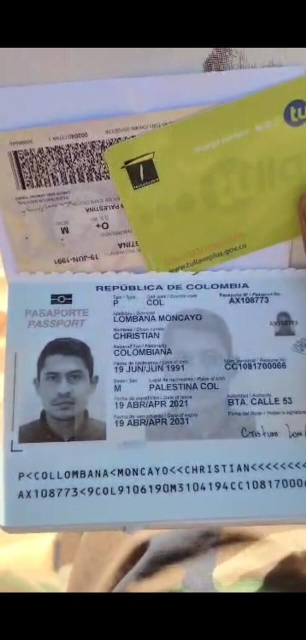 Ejército de Sudán, África encontró los documentos de un ex militar colombiano.