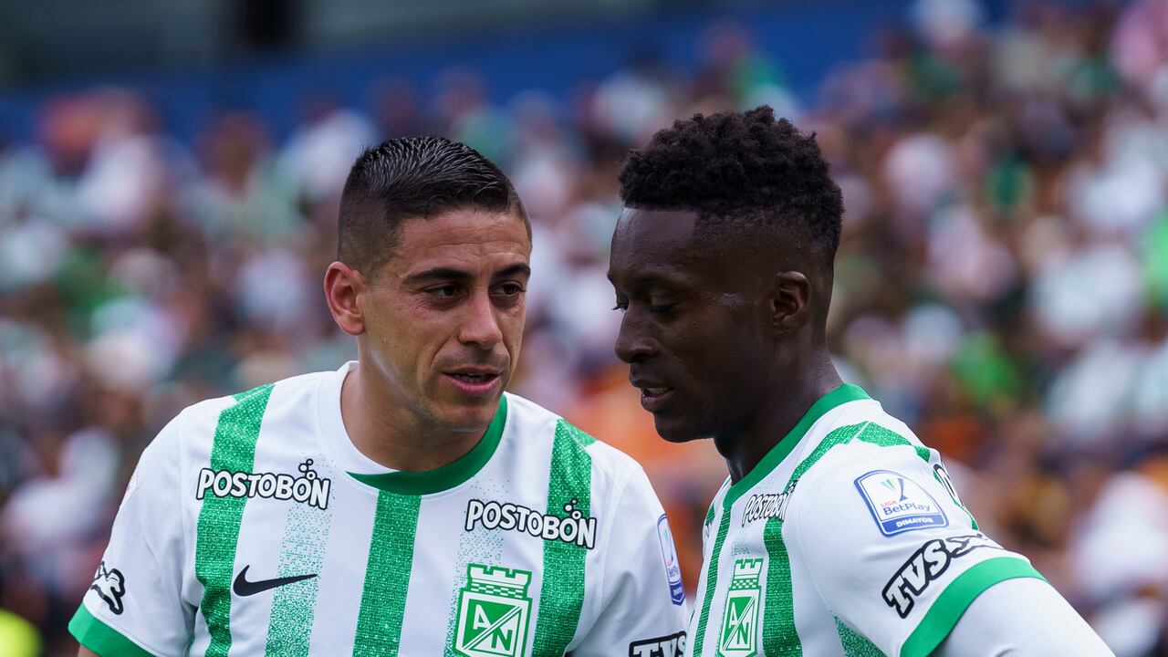 Marlos Moreno y Camilo Cándido, dos figuras del plantel de Atlético Nacional.