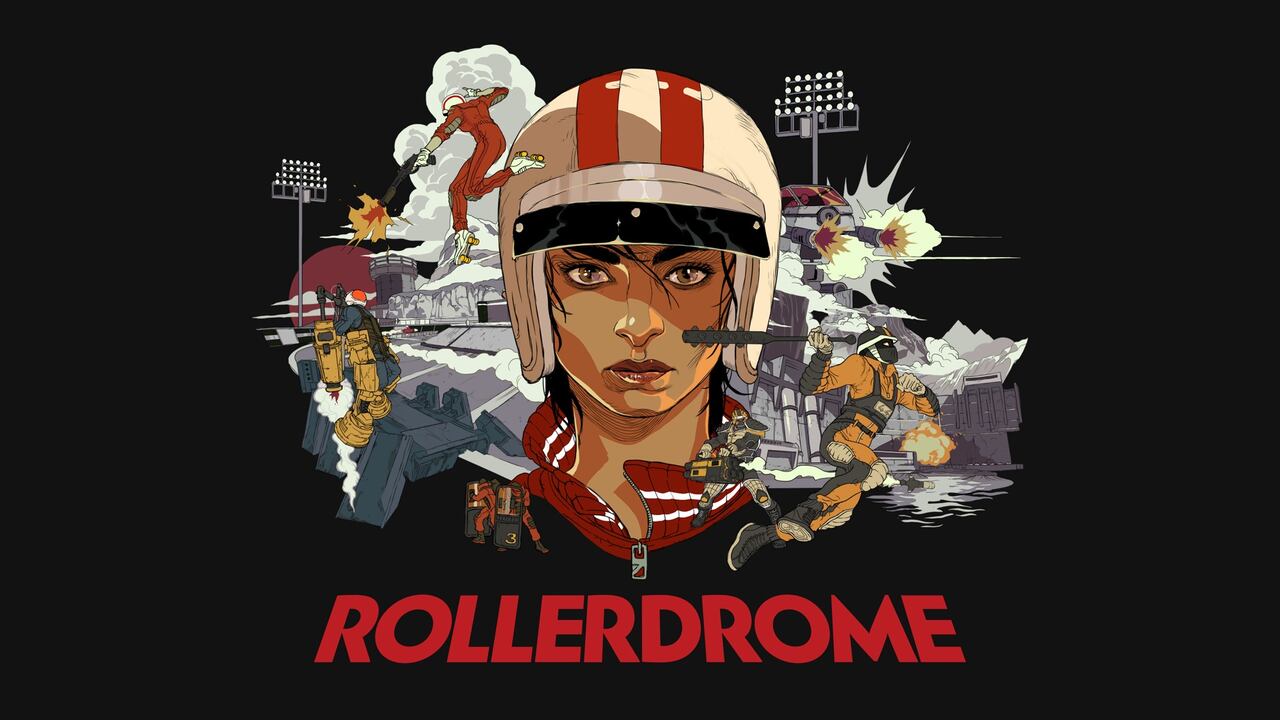 Rollerdrome es un juego de disparos que mezcla las acrobacias con patines.
