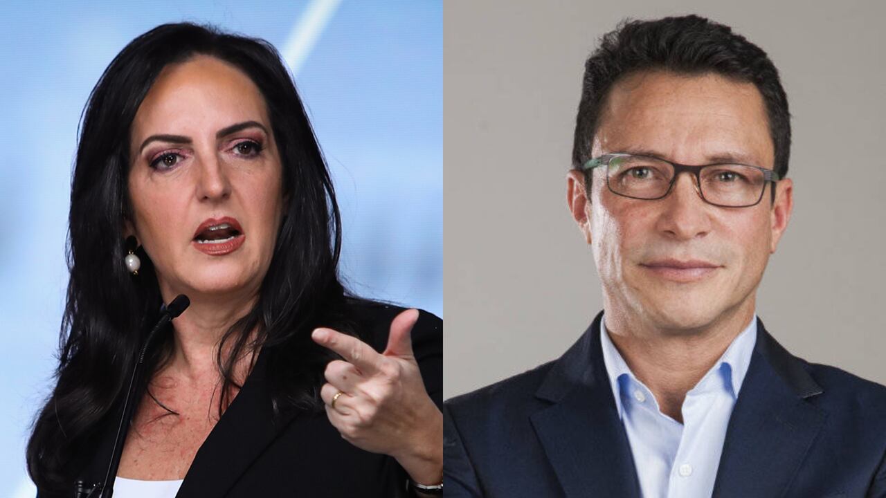 María Fernanda Cabal y Carlos Caicedo.