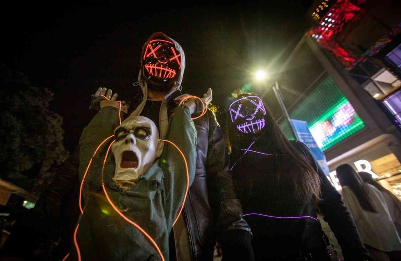 La fiesta de los disfraces no estuvo reservada sólo para los más pequeños. Foto: Diana Rey Melo