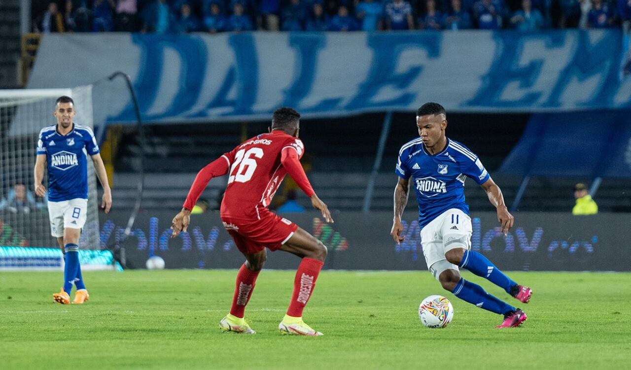 Beckham Castro dio gol y asistencia en los dos juegos de Millonarios ante América.