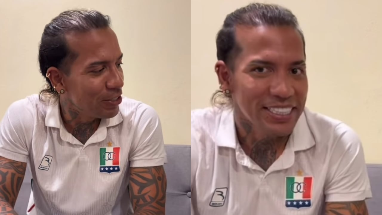 Dayro Moreno durante una entrevista con un influencer.