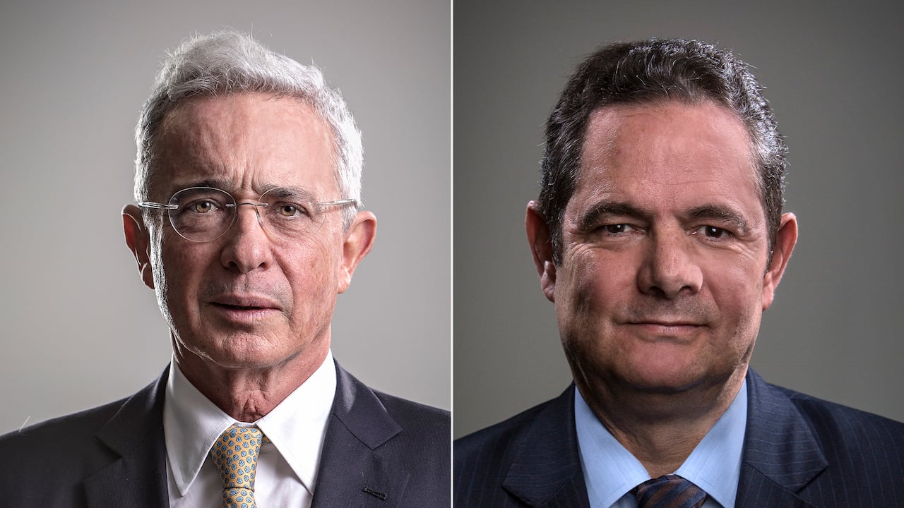 Alvaro Uribe Vélez y Germán Vargas Lleras.