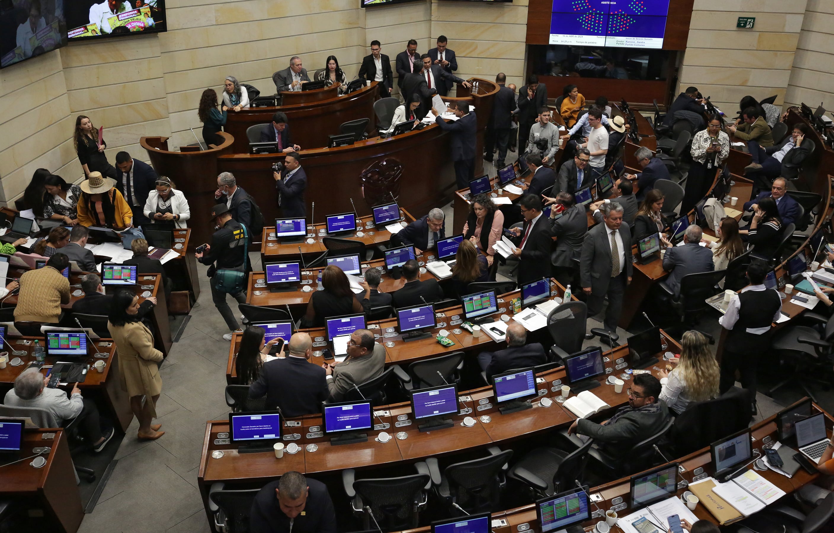 Reforma pensional segundo debate plenaria del Senado