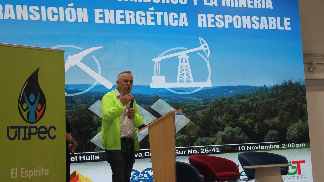 Alejandro Ospina Angarita, presidente de la Unión de Trabajadores de la Industria Petrolera y Energética de Colombia (Utipec).