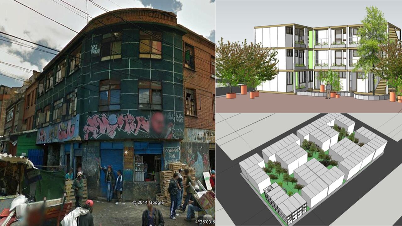 A la izquierda el Bronx como es ahora. A la derecha el proyecto.