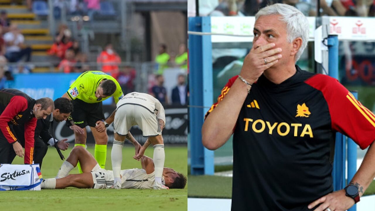 Paulo Dybala será baja, aproximadamente un mes, en la Roma de Mourinho