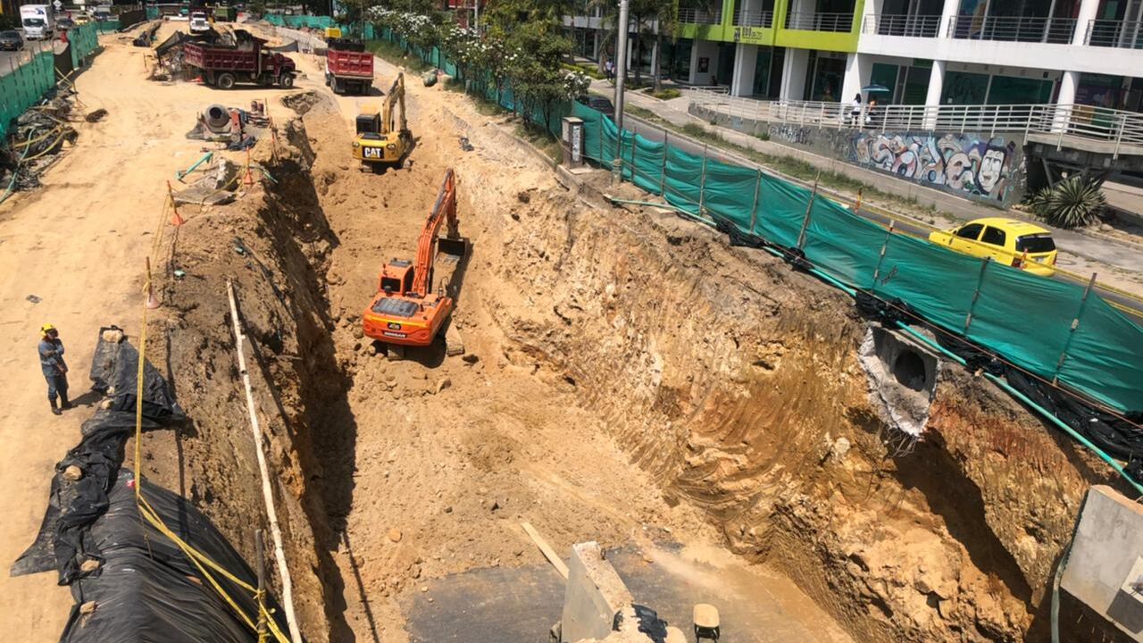 La emergencia se presentó en el costado oriental de la vía. Foto: Cortesía