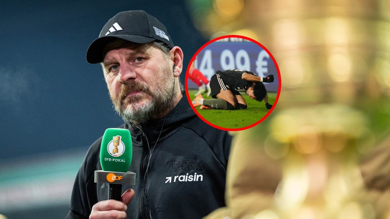 Steffen Baumgart, DT de Unión Berlín / Luis Díaz en la Copa de Alemania.