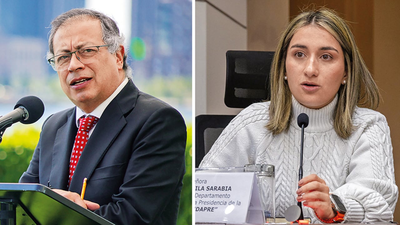 El presidente Gustavo Petro y Laura Sarabia
