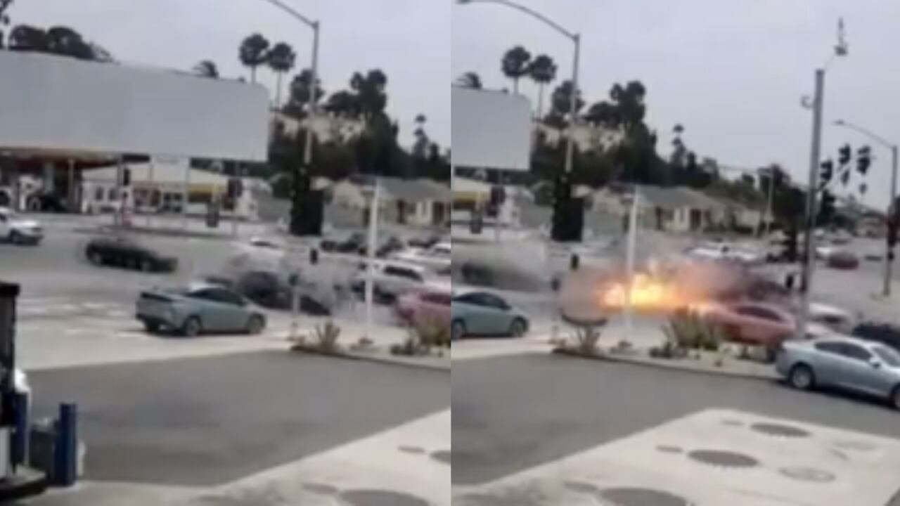 Accidente en el suroeste de Los Ángeles