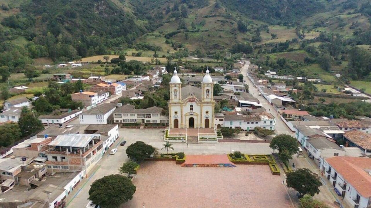 Panorámica del municipio de Guacamayas, en Boyacá.