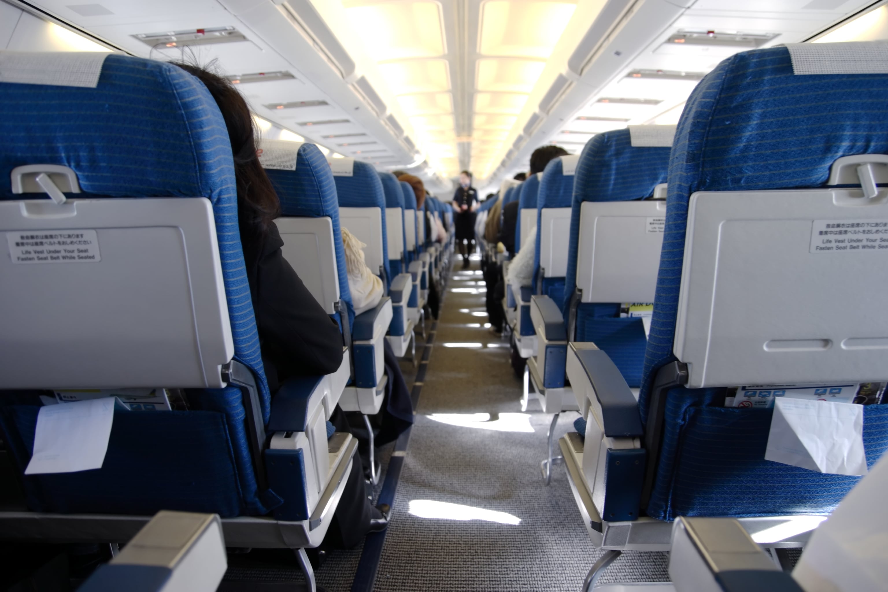 Asientos de un avión