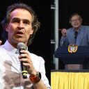 Federico Gutiérrez, el presidente Gustavo Petro y la primera dama Verónica Alcocer.