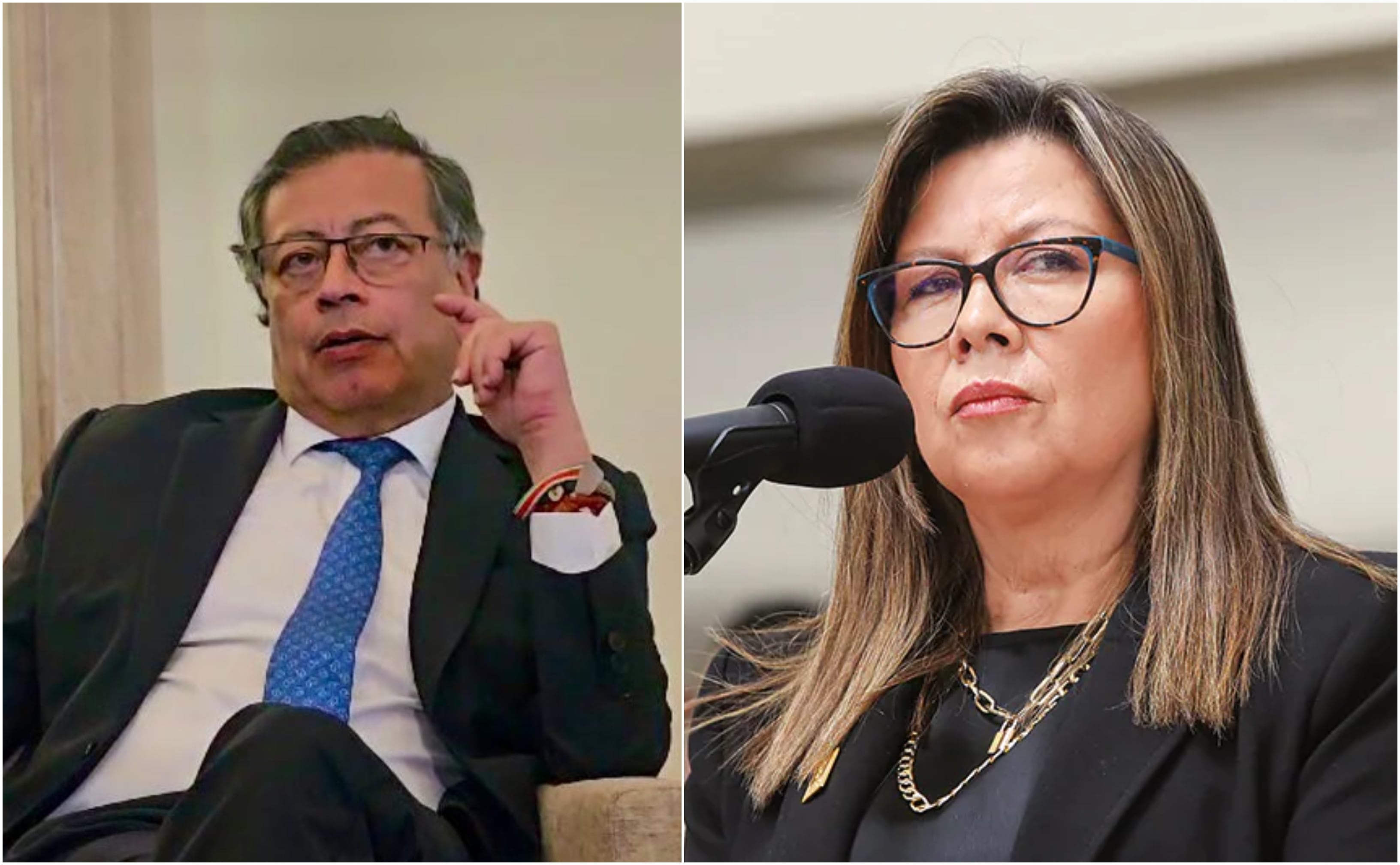 Gustavo Petro y Luz Adriana Camargo