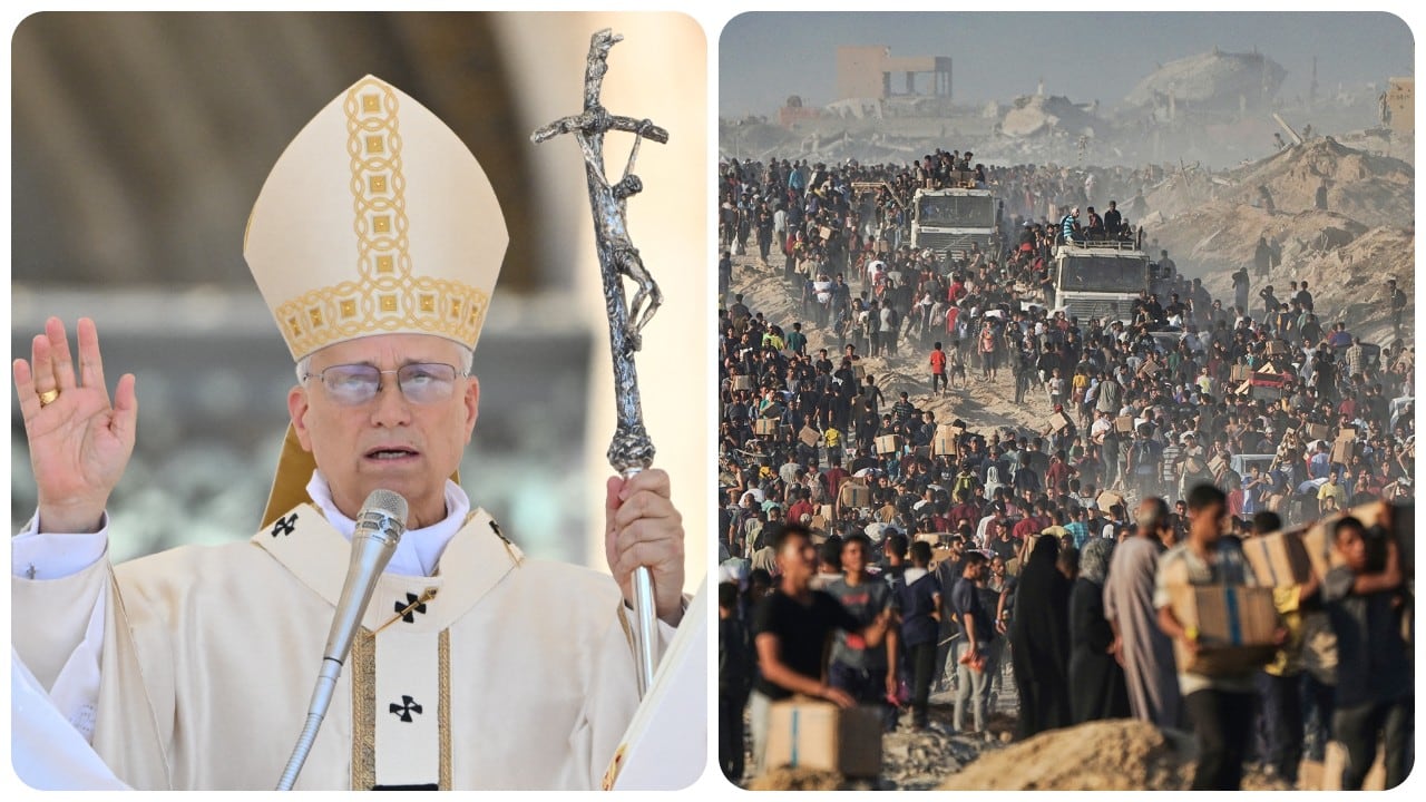 El papa León XIV mostró su preocupación por la situación en la Franja de Gaza.